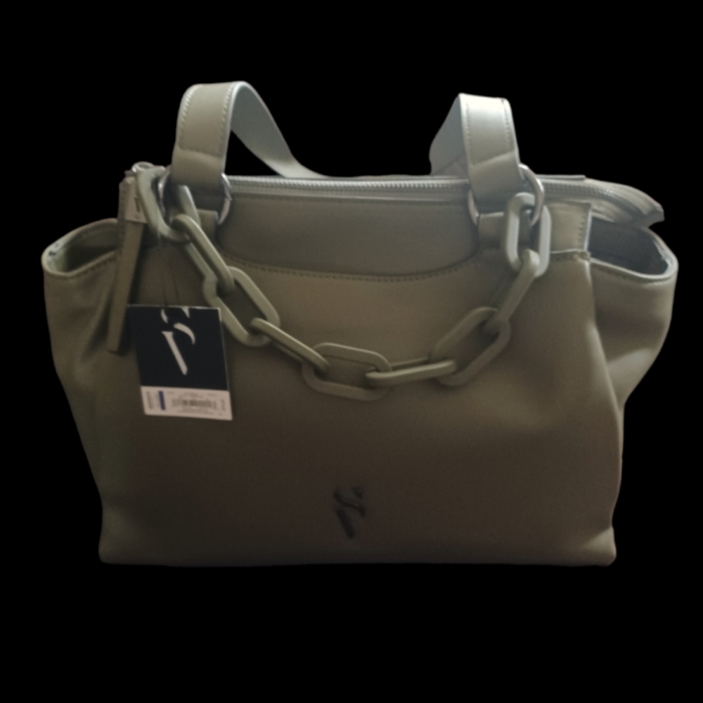 ❤️NEW Simply Vera Vera Wang Army Green Extended Zip Tote, Summer, Gift